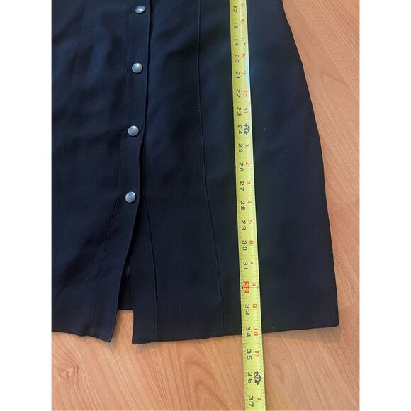 Vintage Bebe 90’s Button Up Dress Y2K Business Goth Women’s Size 8 - Picture 9 of 10